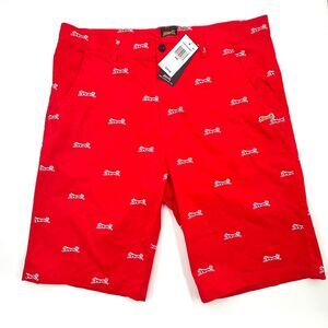 Le Tigre Men's Red Chino Shorts